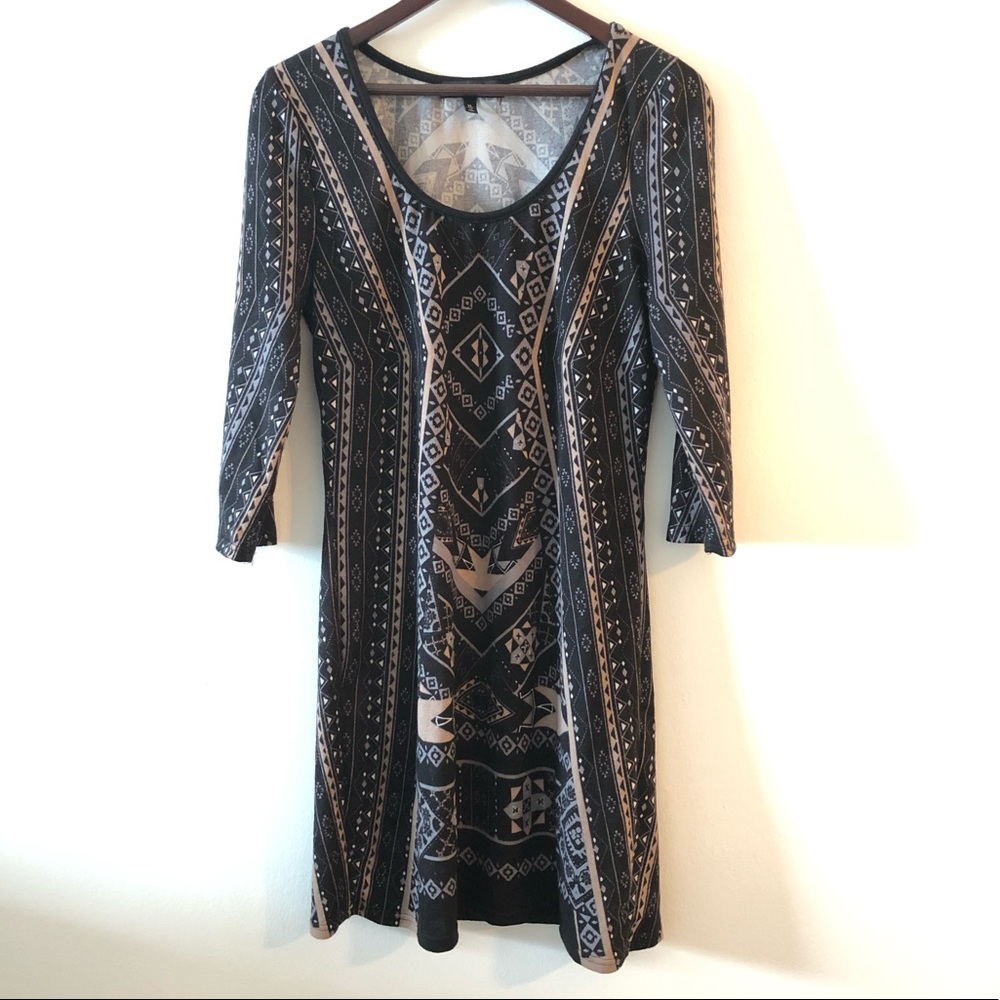 Aztec print dress